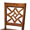 Baxton Studio Nicolette Modern and Contemporary Walnut Brown Finished Wood 2-Piece Dining Chair Set 179-11388-Zoro - alternate 7